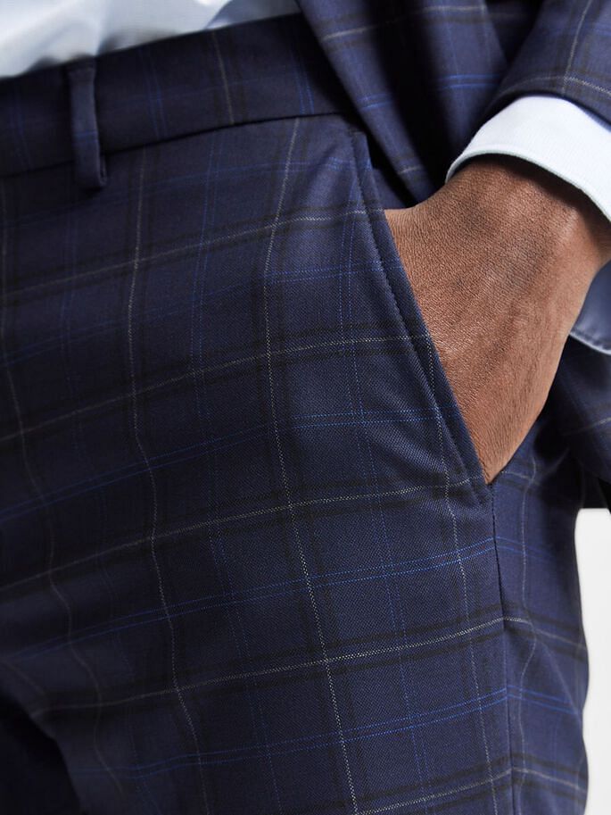 Uberstone Slim Fit Jack Trousers in Navy – Mens Suit Warehouse - Melbourne