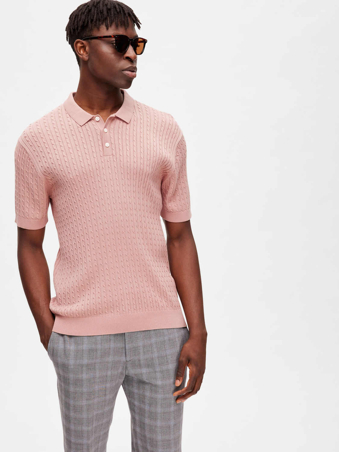 Polo pink 2024 dress shirt