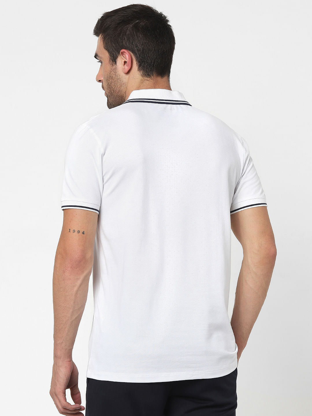 T shirt white top polo