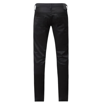 Black Low Rise Clark Regular Fit Jeans  - Customizable