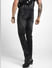 UNMATCHED by JACK&JONES Black Appliqué Detail Distressed Slim Jeans_407259+4