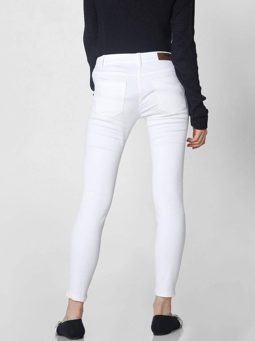 white colour jeggings