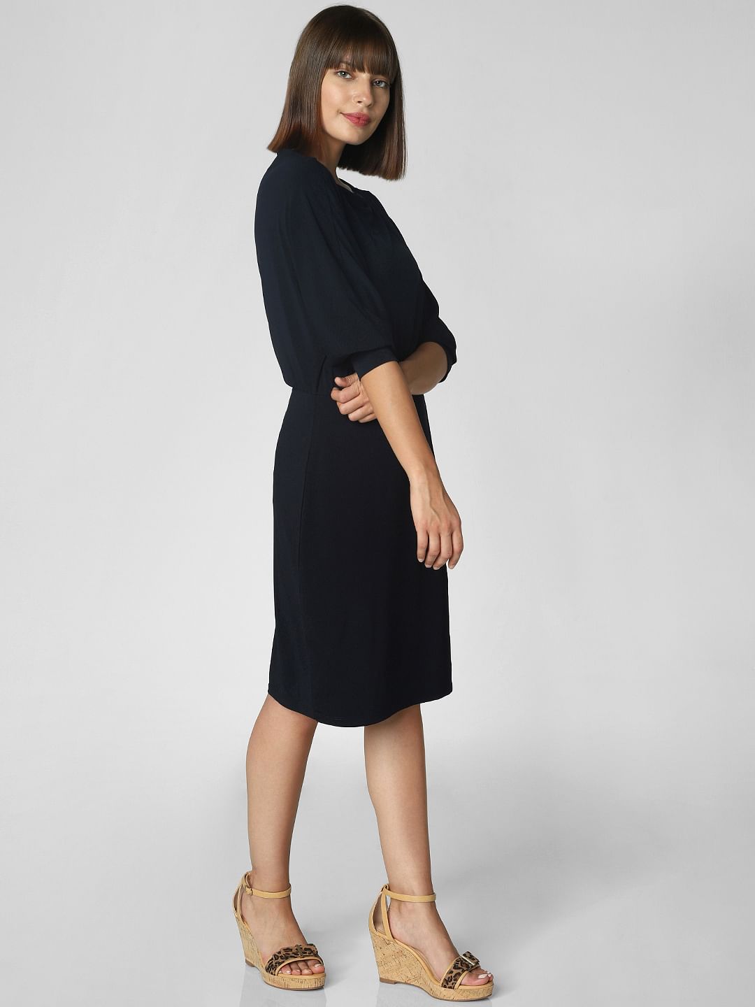 boatneck sheath dress