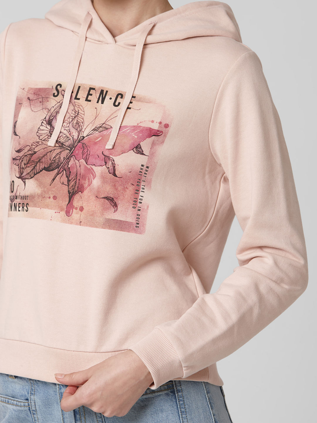 pink graphic sweatshirt