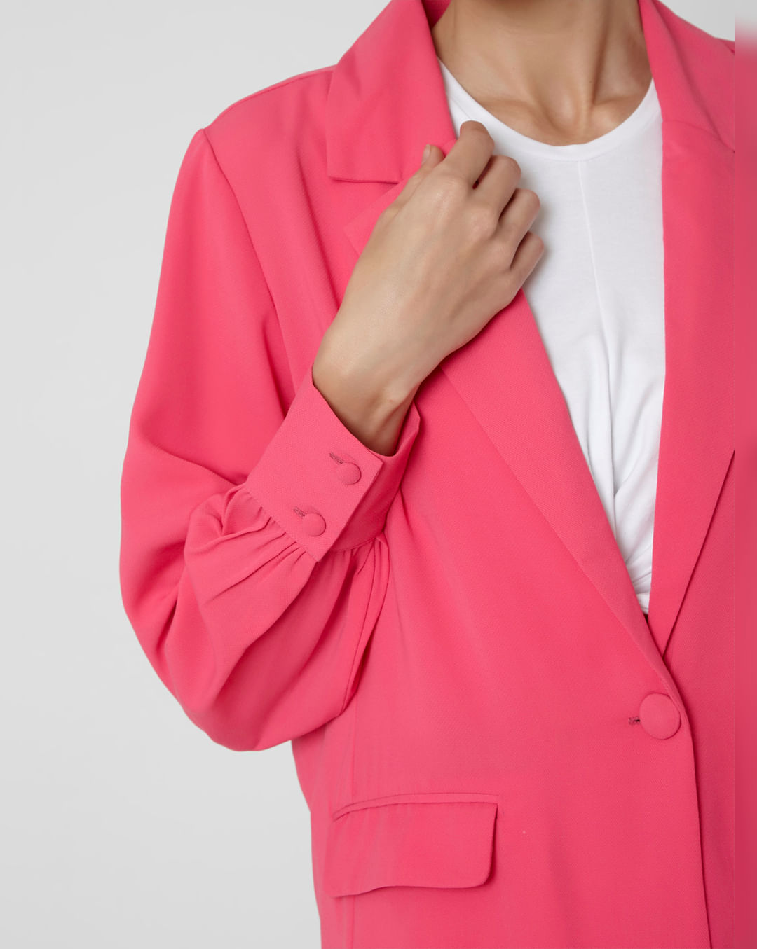 Imponerende solnedgang Plante Buy Pink Relaxed Fit Blazer Online In India.