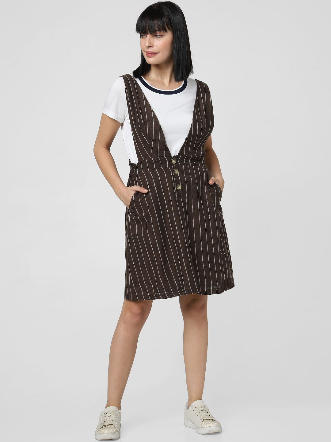 vero moda pinafore dress