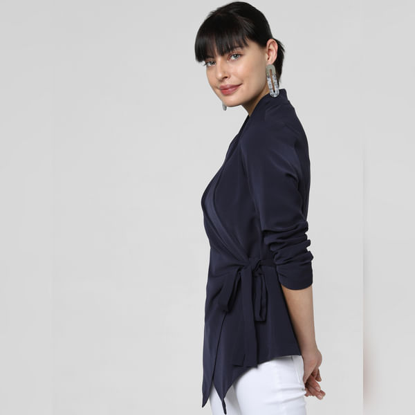 VERO MODA Navy Blue Wrap Jacket