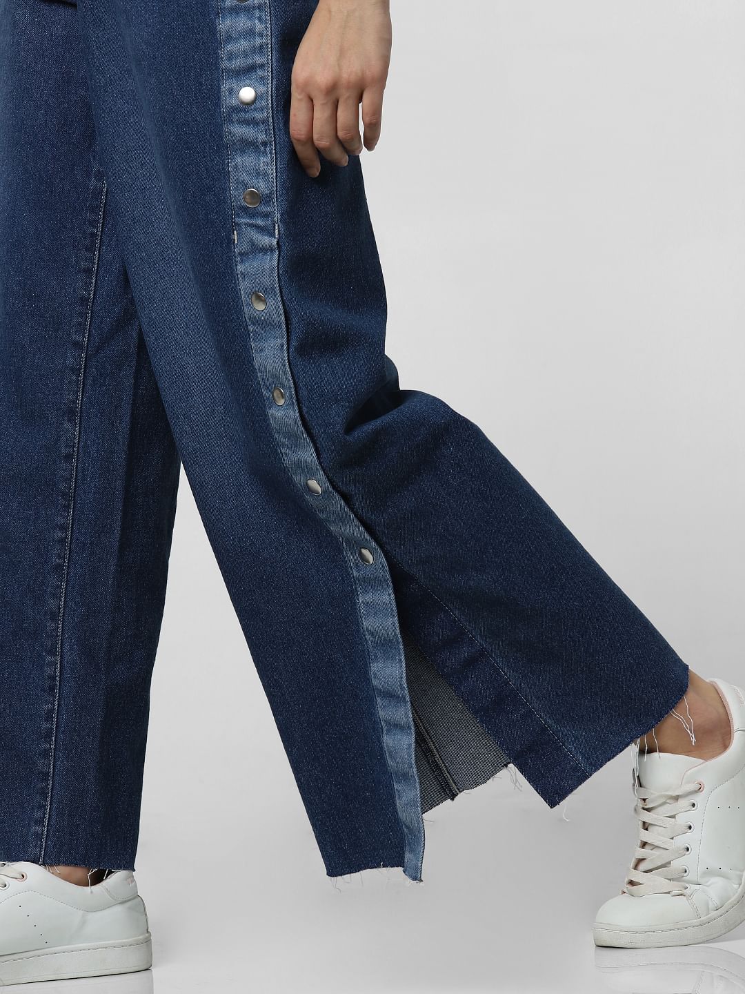 jeans with flames on the side