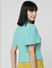 Sea Green Buttoned Top