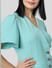 Sea Green Buttoned Top