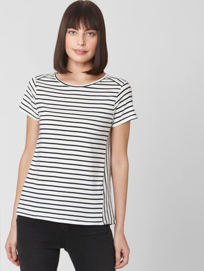 White Breton Striped T-shirt