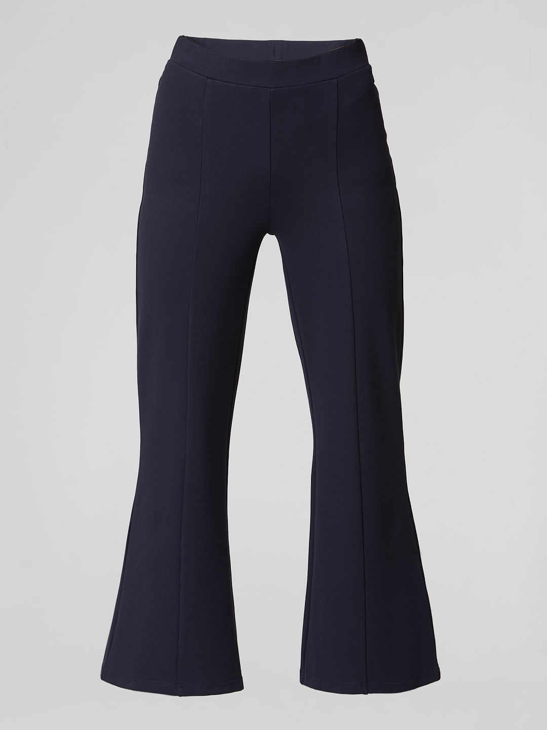 navy blue bootcut pants