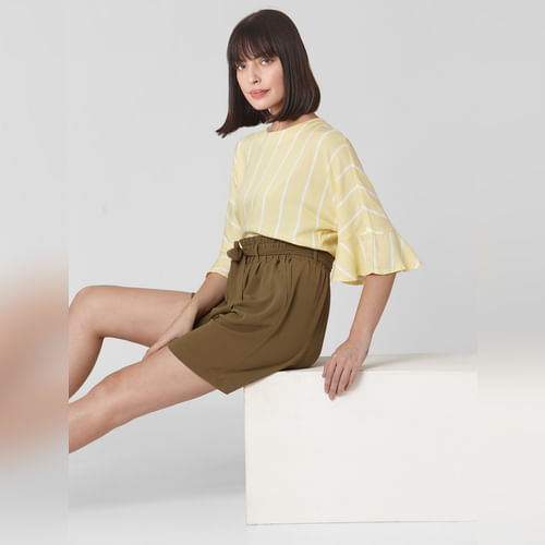 Yellow Striped Top