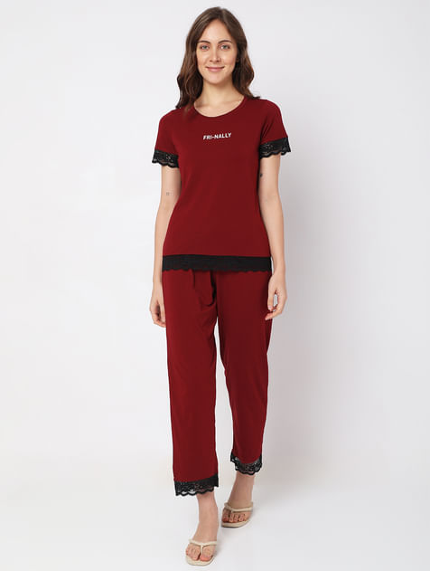 Red T-shirt & Pyjama Set