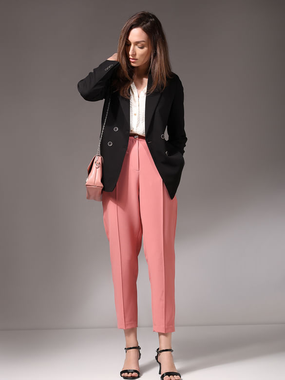 Coral High Rise Straight Fit Pants