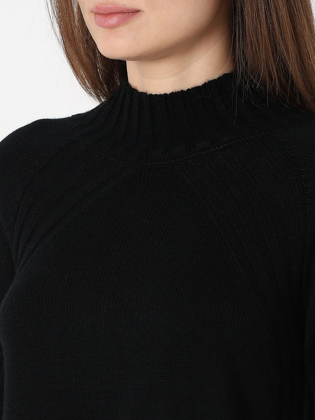 Black top turtleneck jumper