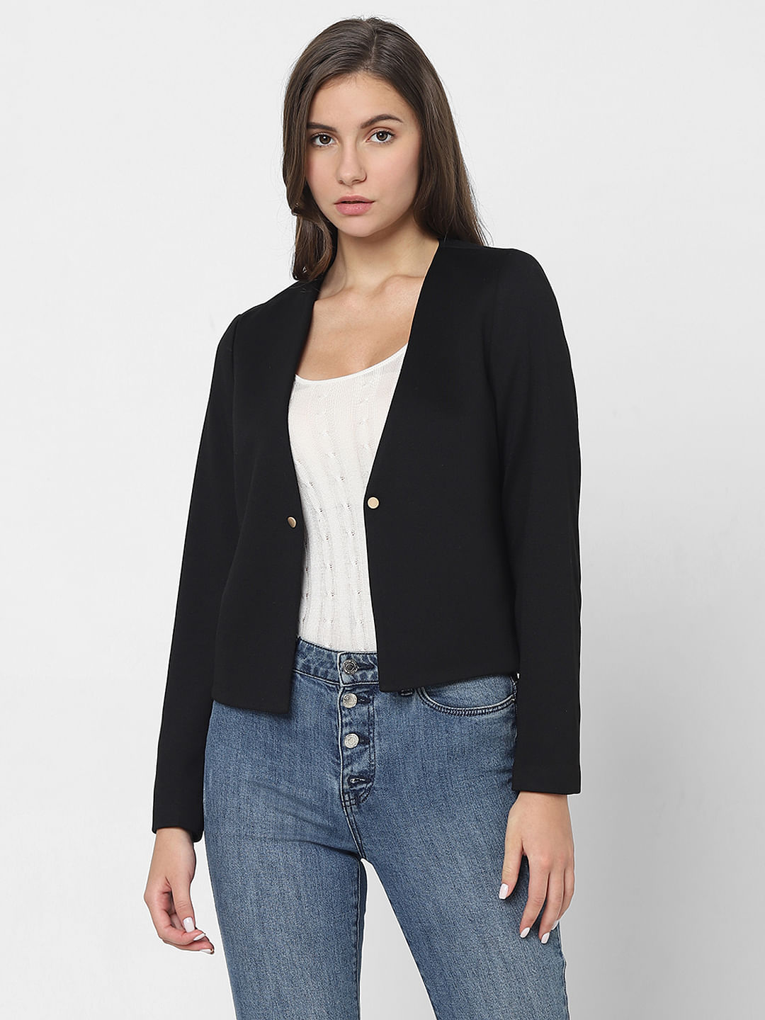 Open front 2024 black blazer