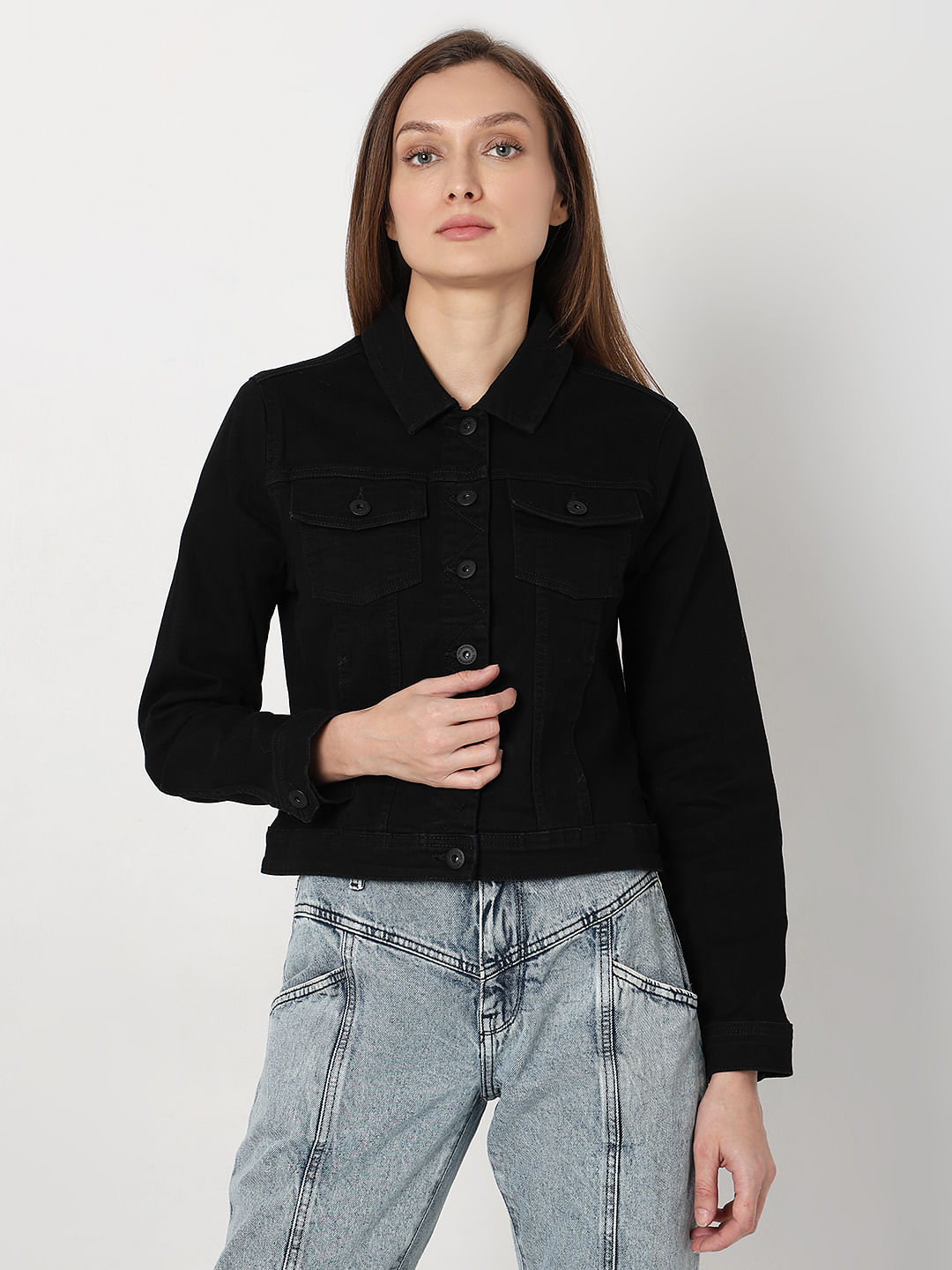 Small Women's Denim Jacket at Rs 170/piece in Mumbai | ID: 14800553512