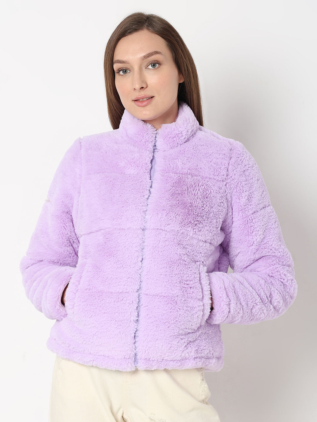 Faux fur sales puffer jacket