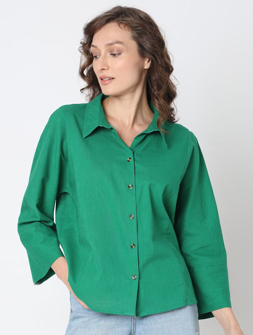 Green Cotton Shirt
