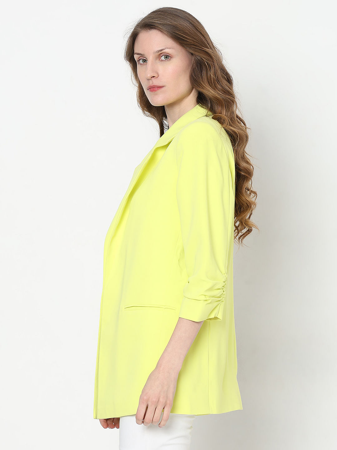 Women's hot sale yellow blazer