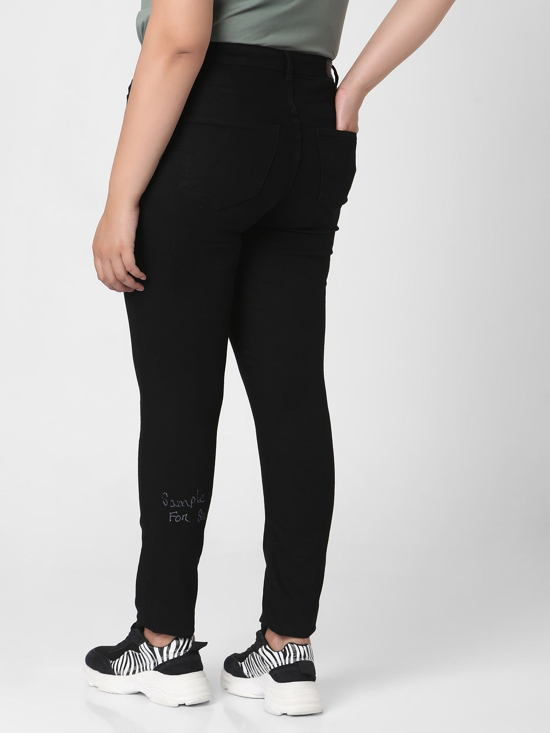 Black M WOMEN FASHION Jeans Strech discount 92% Denim Jeggings & Skinny & Slim 