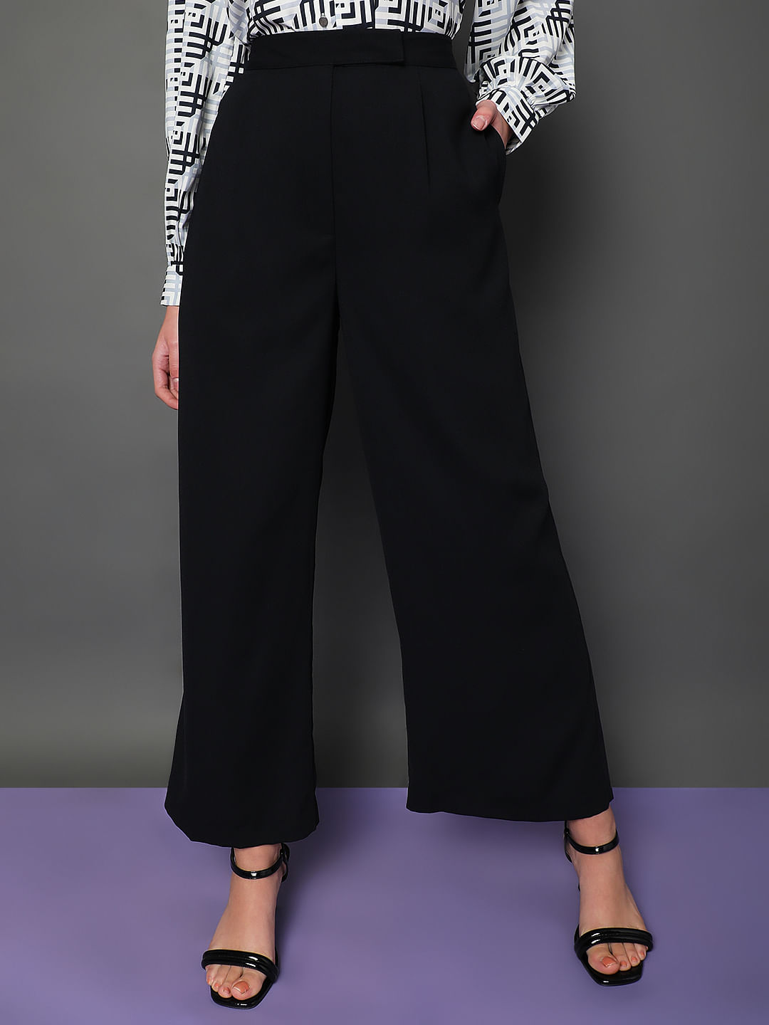 Buy Green Wide Leg Pants for Women Online