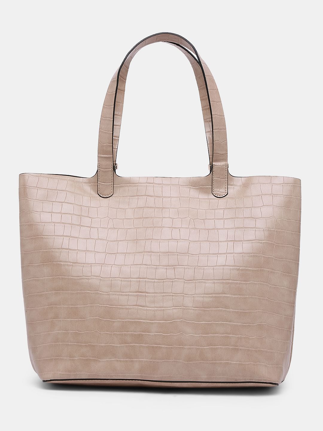 Beige cheap croc bag