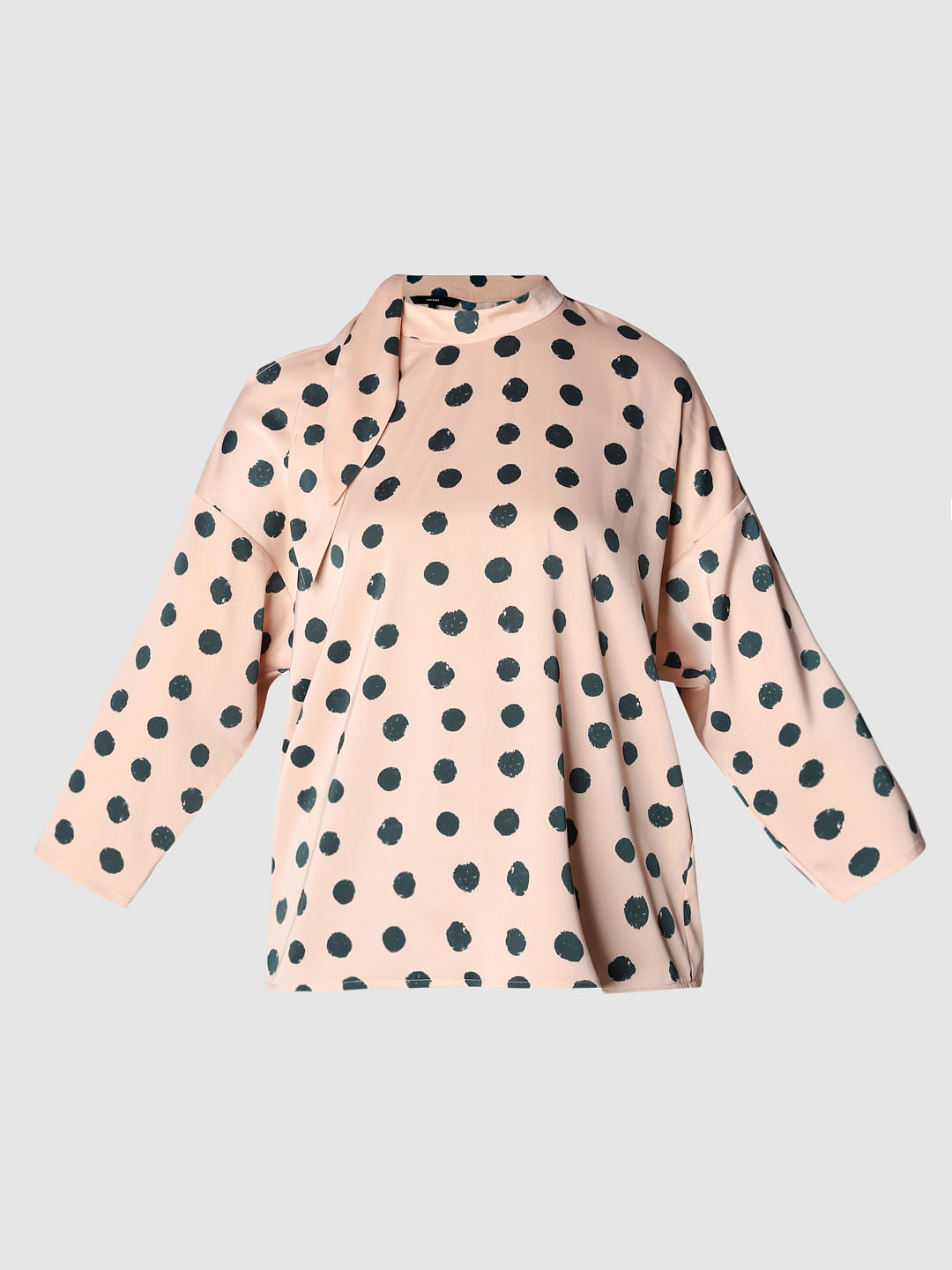 polka dot print top