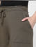 Brown High Rise Tie Up Shorts
