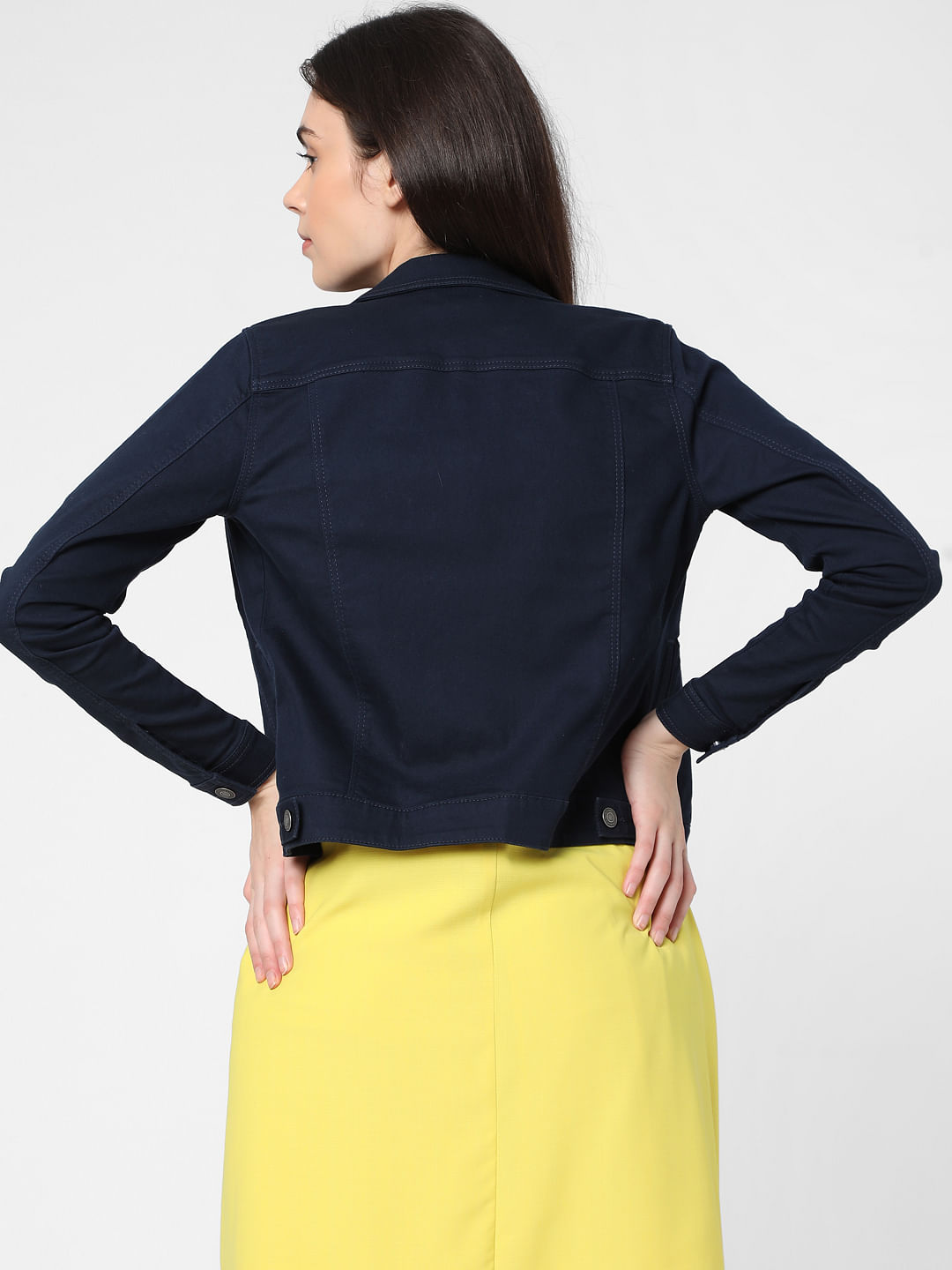 Buy online Solids Denim Jacket from shrugs & Jackets for Women by Hrikshika  Fashion for ₹289 at 76% off | 2024 Limeroad.com