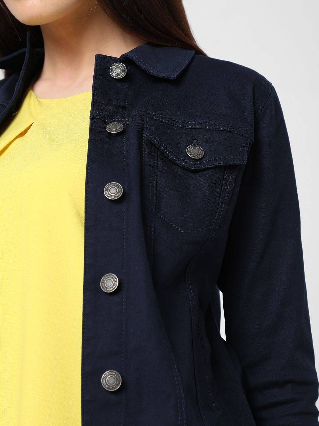 Double-Breasted Denim Jacket – Lianox