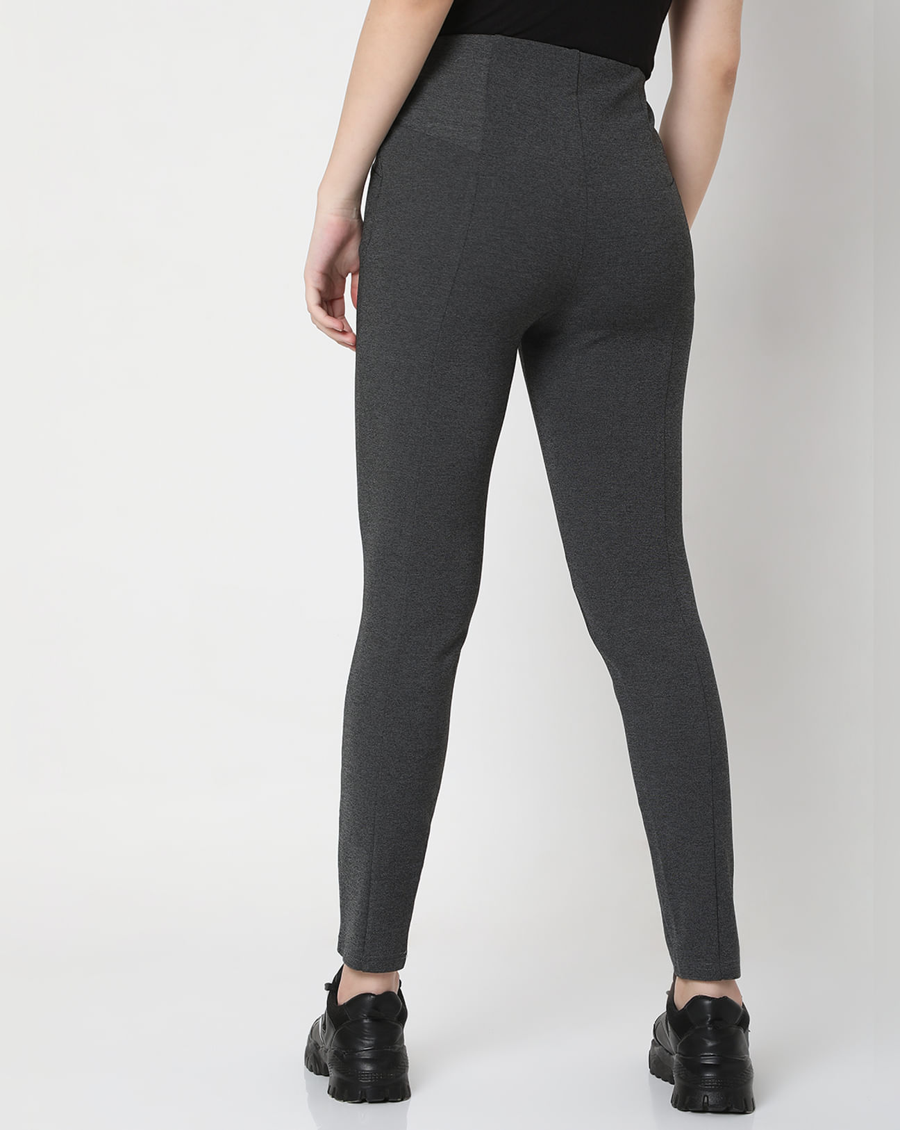 We Chillin' High Waisted Leggings in Grey