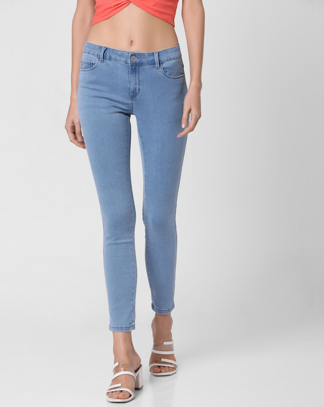Buy Lightly Washed Skinny Jeggings Online at Best Prices in India