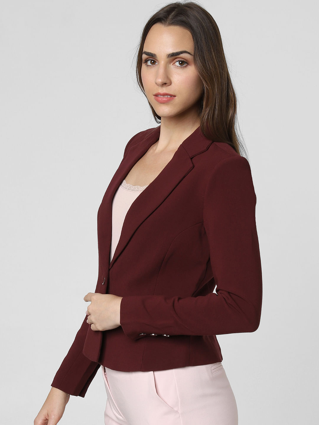 vero moda burgundy jacket