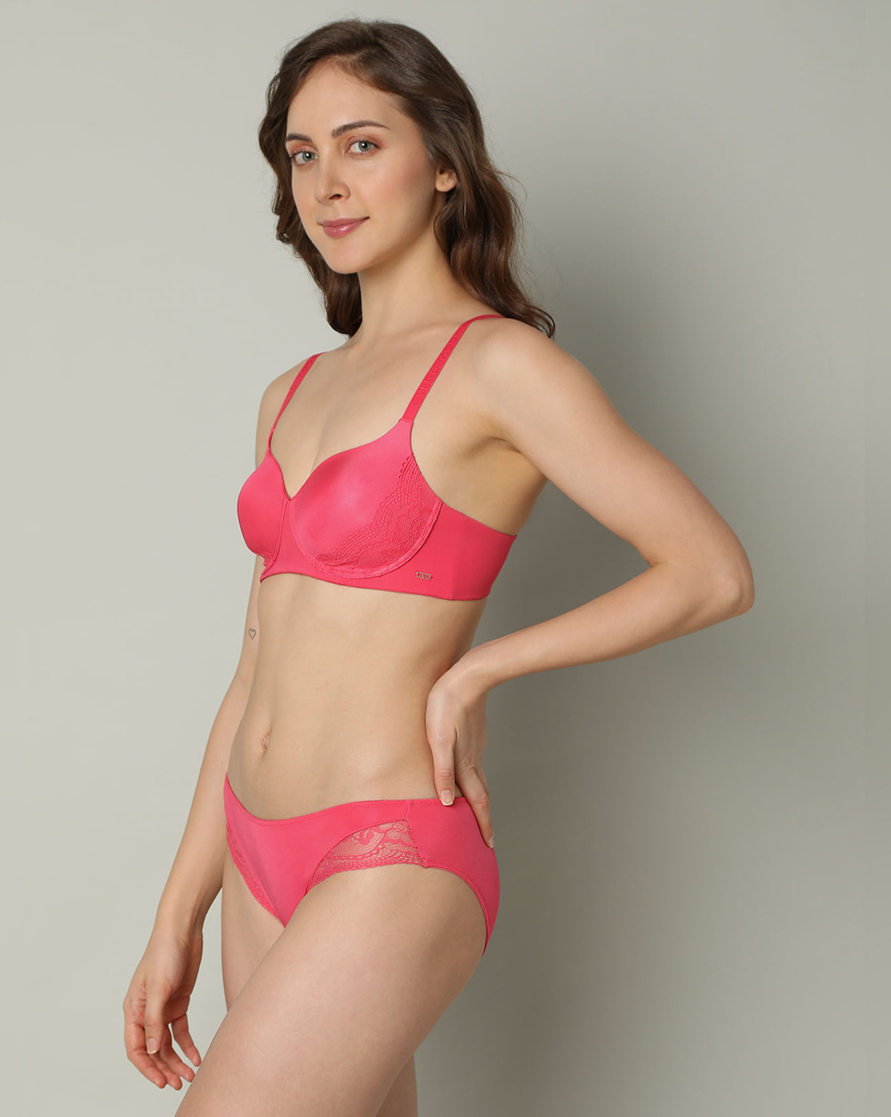 Buy PINK NON-WIRED PADDED T-SHIRT BRA for Women Online in India