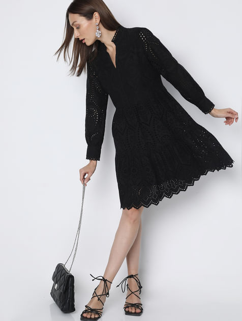 Buy SNATCHED AS EVER BLACK DRESS for Women Online in India