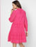 Pink Schiffli Fit & Flare Dress