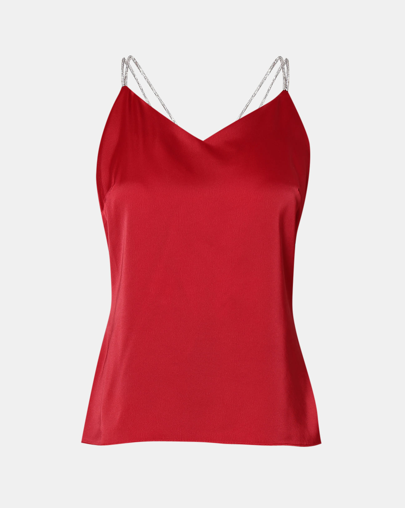 red by BKE Rhinestone Strappy Tank Top - Women's Tank Tops in Vetiver