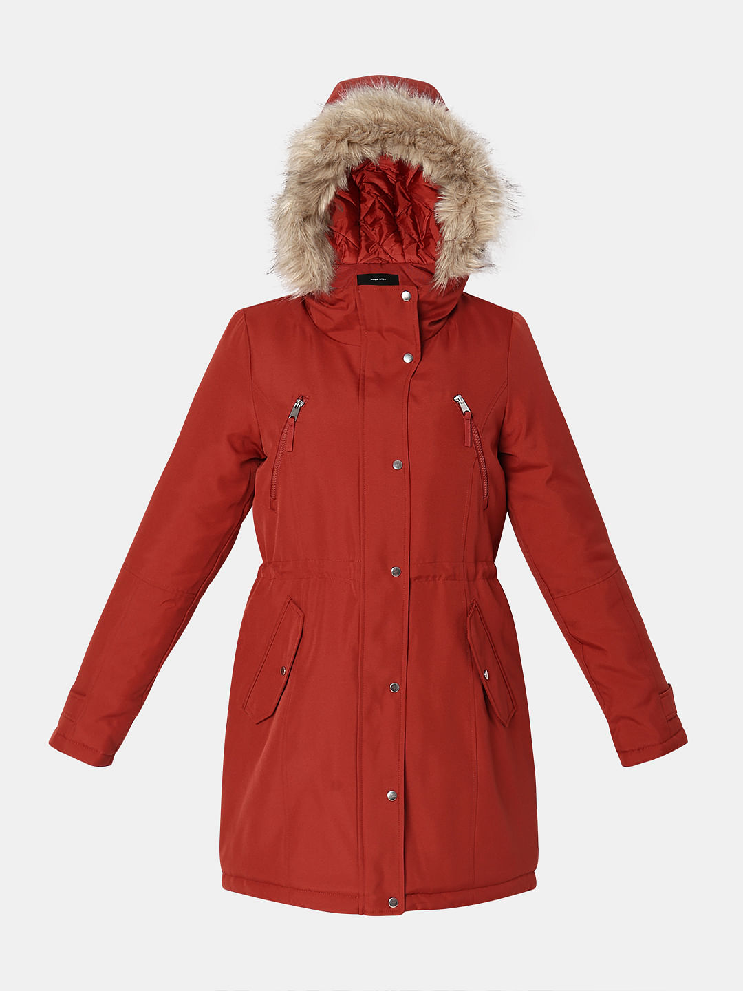 Vero moda red on sale coat