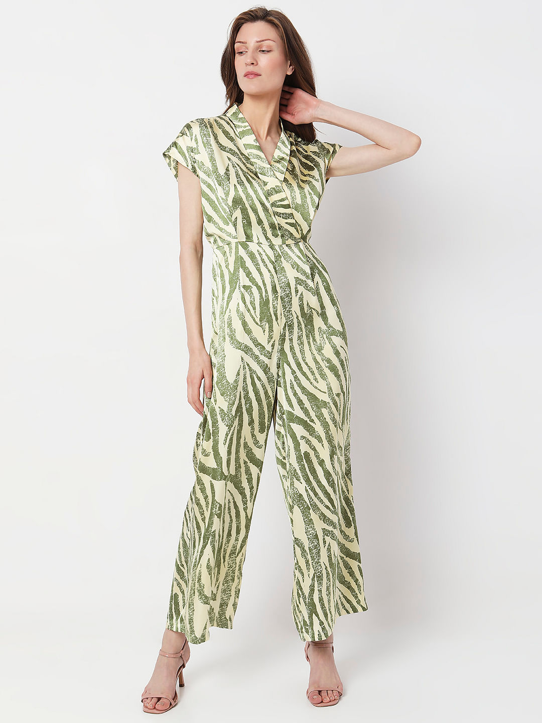 Buy Ketch BrownWhite Checked Jumpsuit for Women Online at Rs484  Ketch
