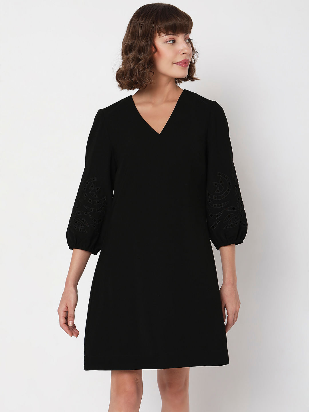 The Black V Neck Floral Short Sleeve Maxi Dress - Short Sleeve Day&Evening  Casual Maxi Dress - Black - Dresses | RIHOAS