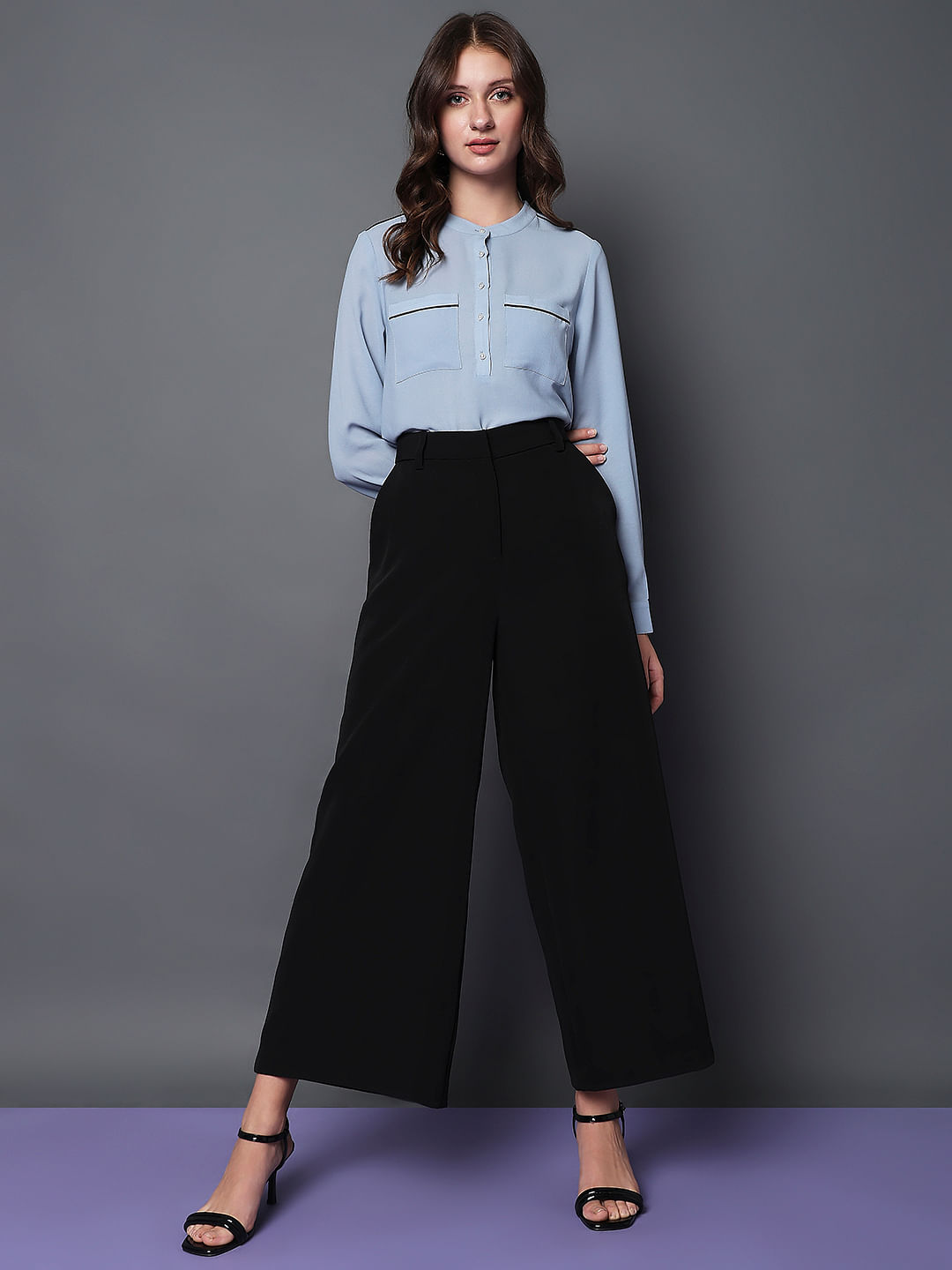 Buy Beige Blue Scooter Palazzo Pant Manipuri Silk for Best Price, Reviews,  Free Shipping