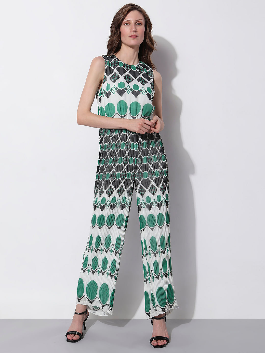 Vero moda sale green jumpsuit