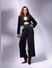 MARQUEE Black High Rise Embellished Co-ord Set Pants