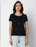 Black Coffee Embroidered T-shirt