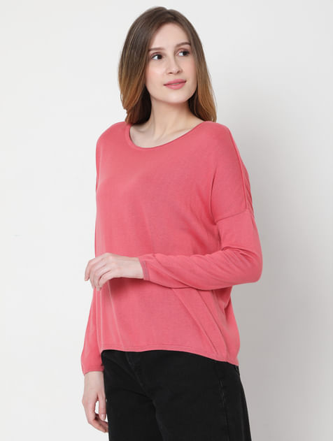 Pink Knit Pullover 