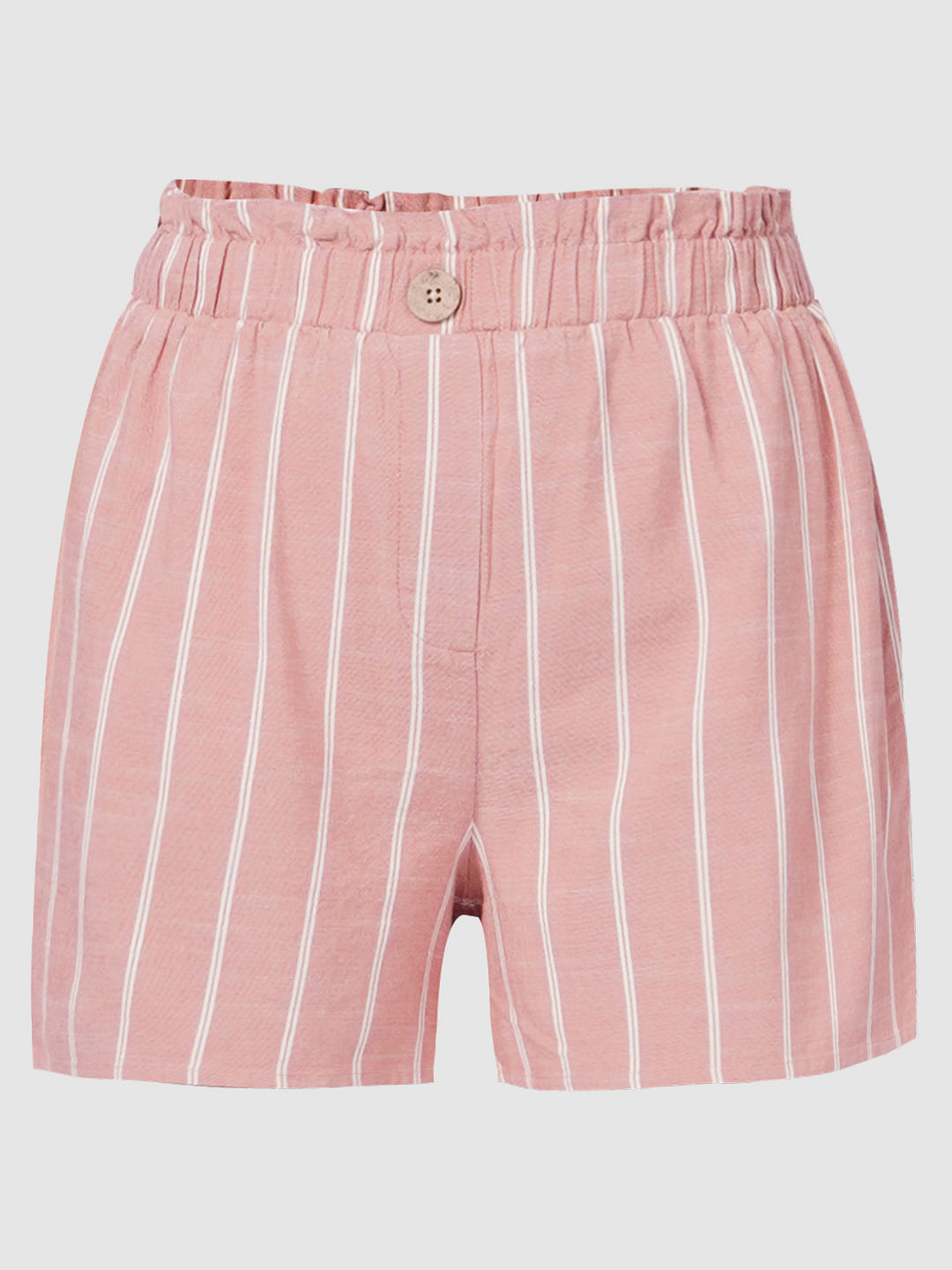 Buy Pink Striped Shorts For Women Online in India VeroModa