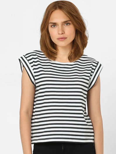 Black Horizontal Stripe T-shirt