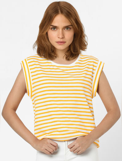 Yellow Horizontal Stripe T-shirt